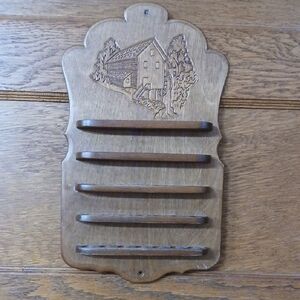 Rustic Brown Wooden Thimble Shelve